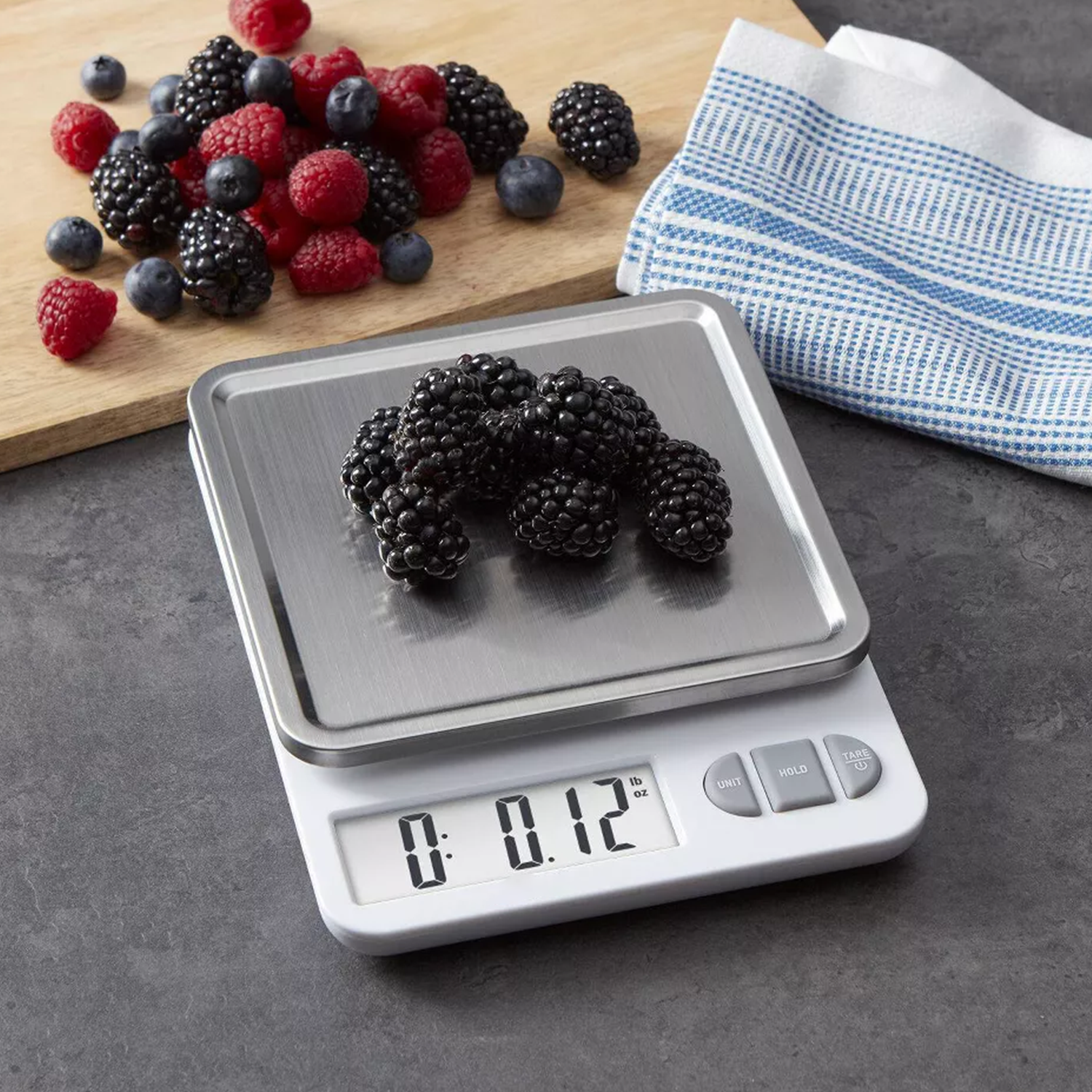 Compact Digital Food Weighing Scale, Detachable Flat Platform With Multi-Function Buttons For Household Culinary Measurement