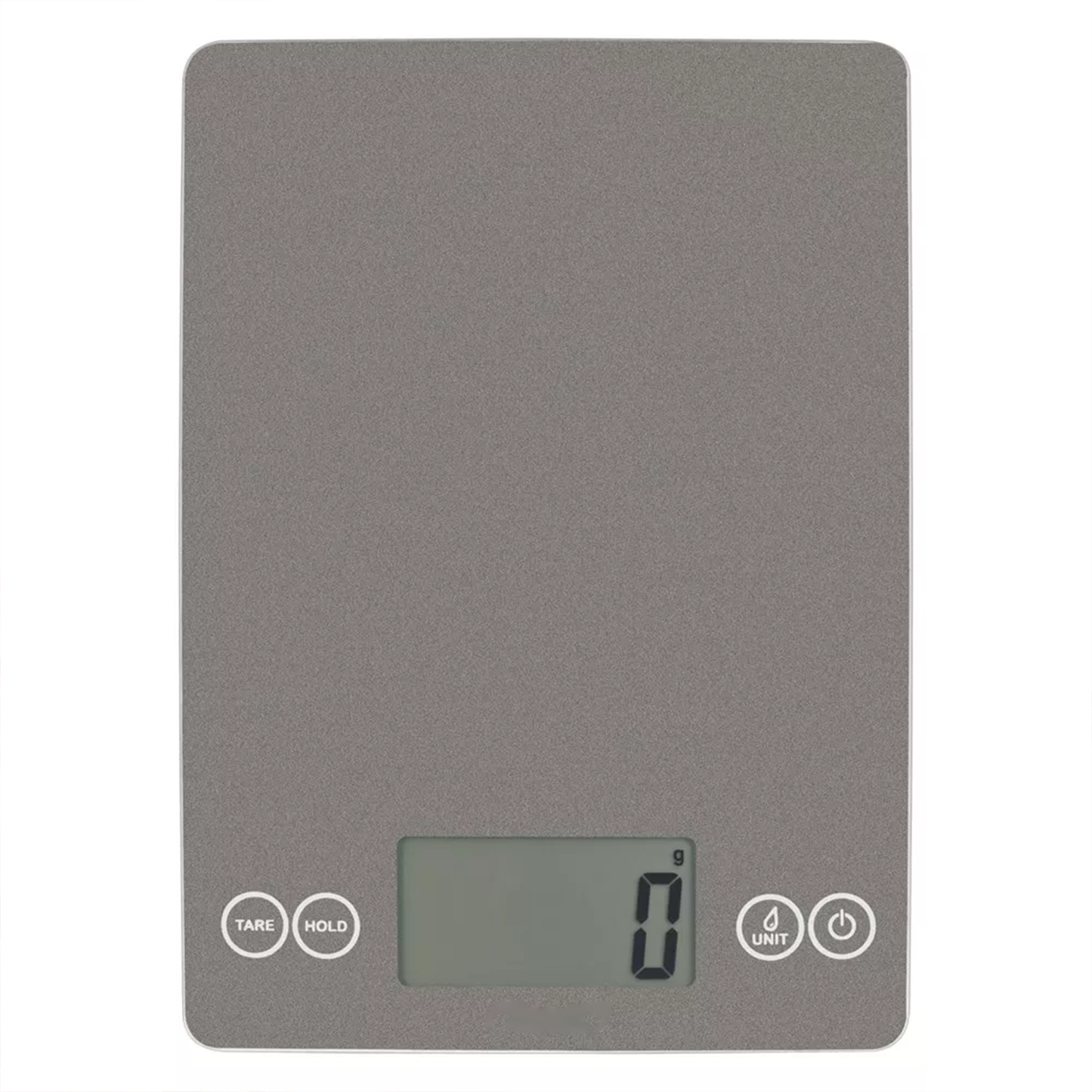 Sleek Flat Touch Control Digital Weighing Scale, Large Readout Display For Dry And Liquid Ingredient Measurement