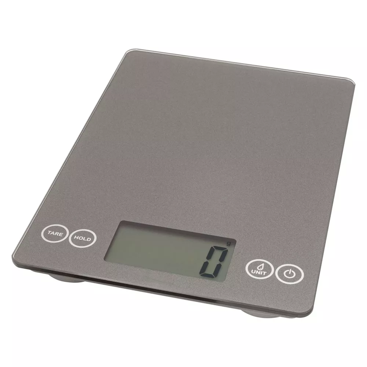 Sleek Flat Touch Control Digital Weighing Scale, Large Readout Display For Dry And Liquid Ingredient Measurement