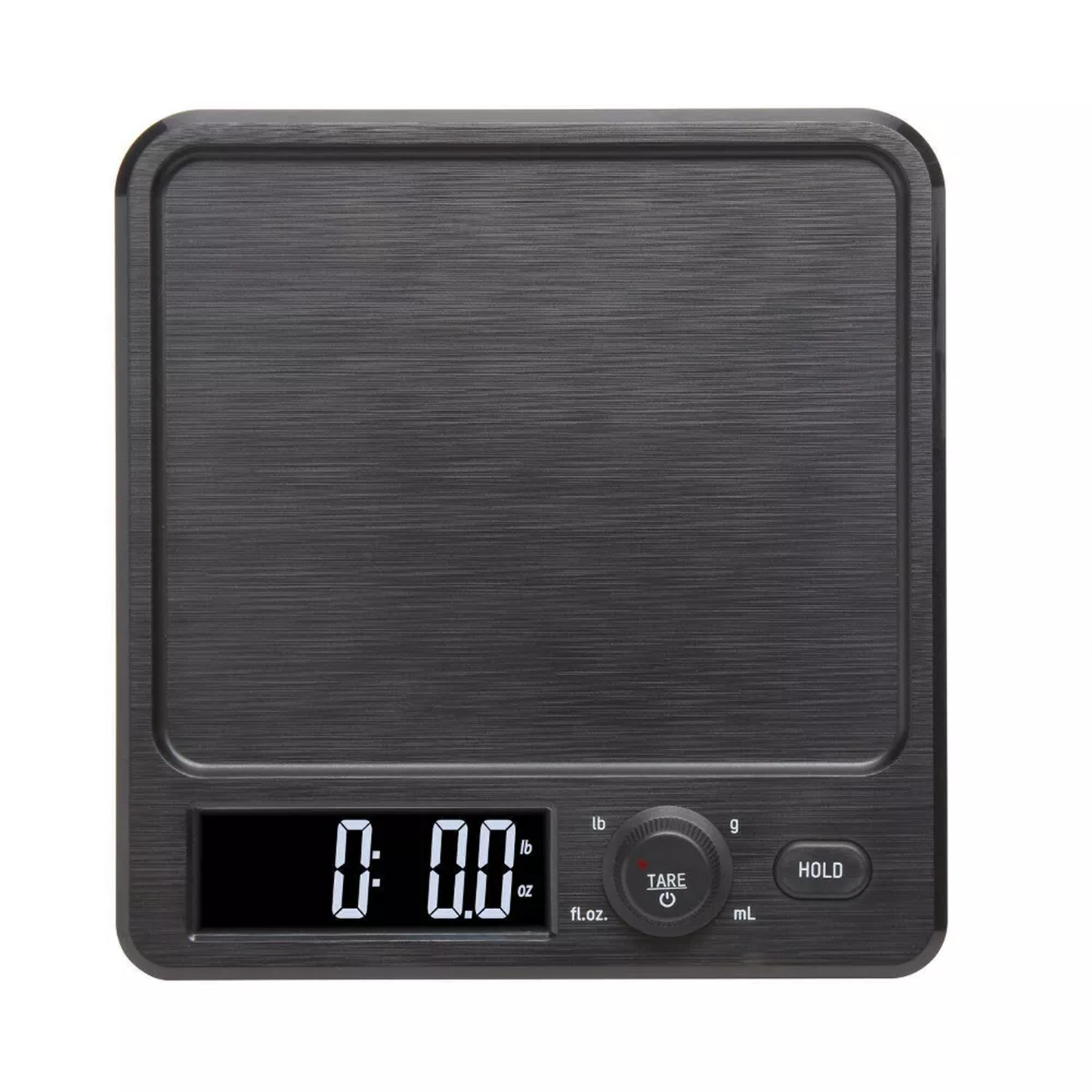 High Capacity Digital Food Scale With Matching Storage Tray, Rotating Control Knob And Backlit Wide Display