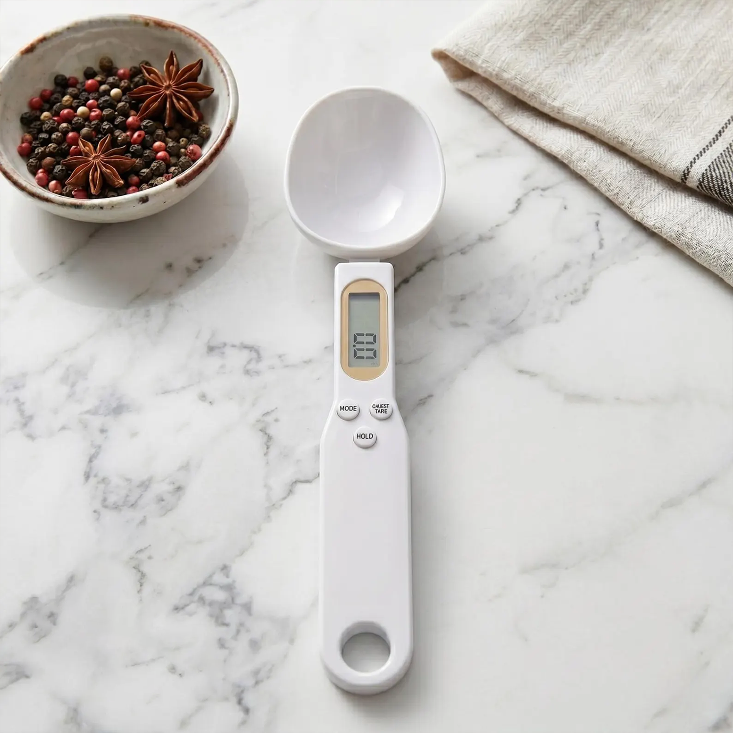 Handheld Electronic Measuring Spoon Scale, Portable Precision Weighing Utensil For Spices, Ground Ingredients And Beverage Making