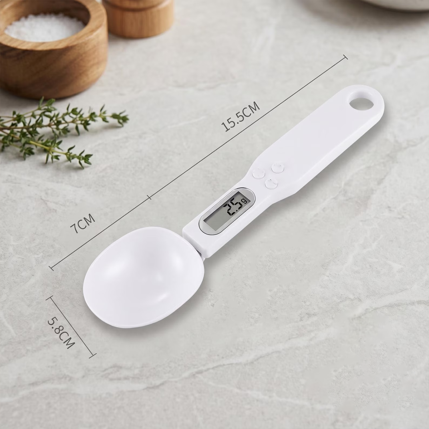 Handheld Electronic Measuring Spoon Scale, Portable Precision Weighing Utensil For Spices, Ground Ingredients And Beverage Making