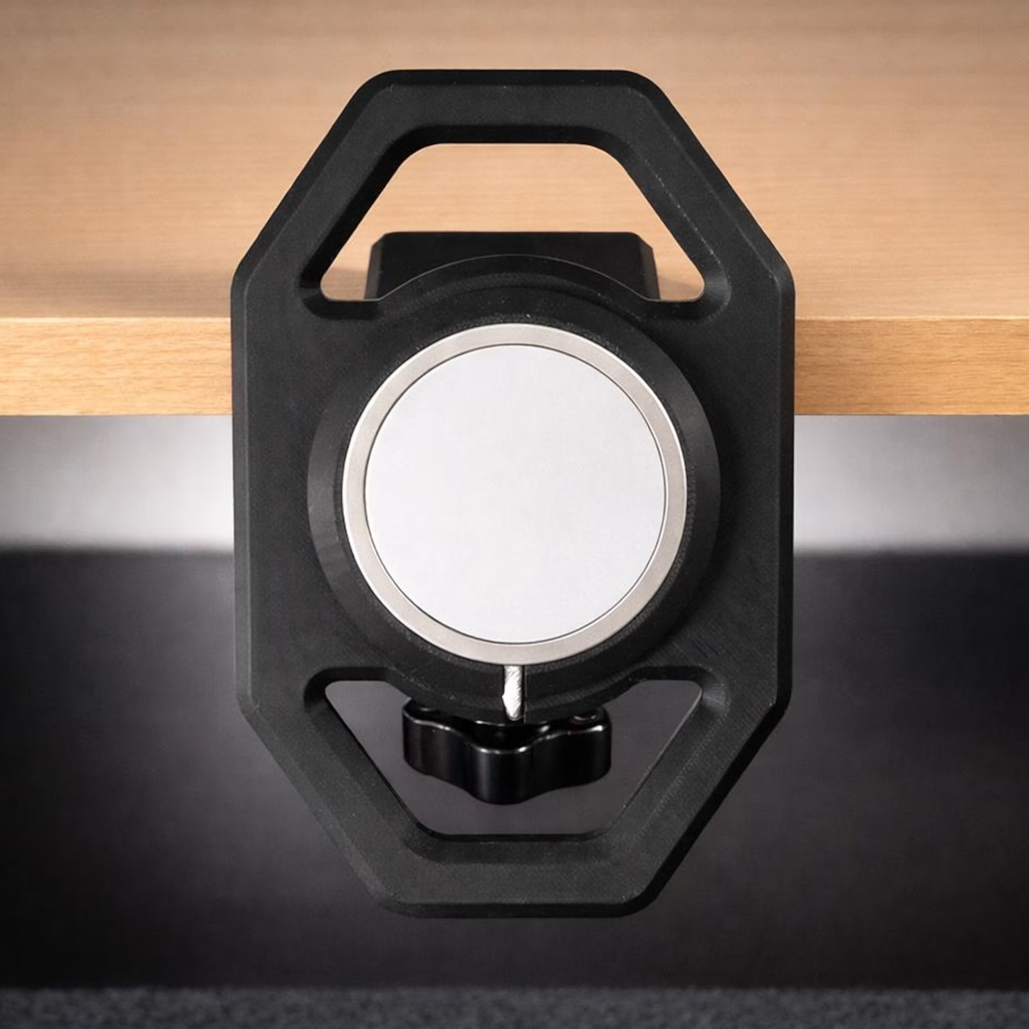 Clamp-Type Magnetic Device Mount, Adjustable No-Punch Desk Edge Bracket For Mobile Devices